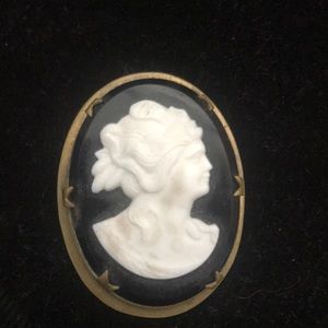 Vintage cameo brooch